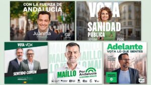 El cartel electoral elecciones Andaluzas 2026